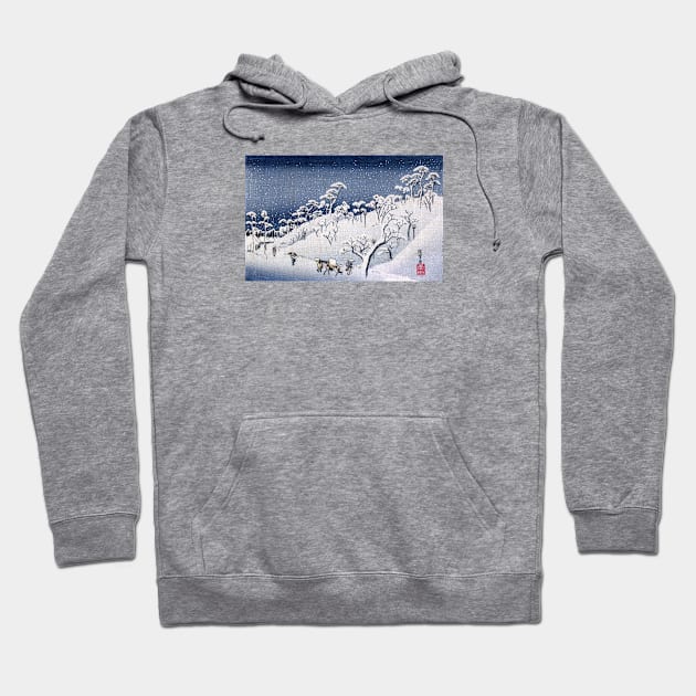 19th C. Snow on Asuka Hill Japan Hoodie by historicimage